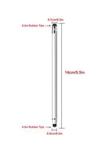 1入組雙端觸控筆 - 銀色 - 查看 3