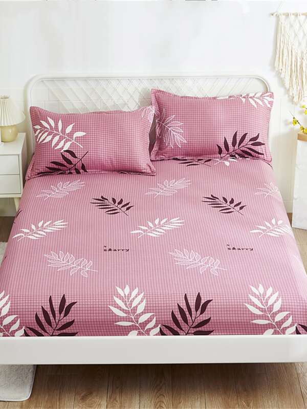 樹葉印花床墊套