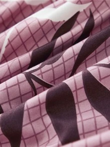 樹葉印花床墊套 - 彩色 - 查看 4