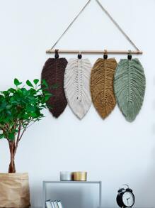 1 cái Acrylic treo trang trí, Boho dệt lá treo tường cho nhà, trang trí nhà cửa, trang trí phòng, trang trí tường - Nhiều màu - Xem 5