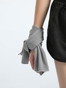 1pc Quick-drying Sport Towel, Modern Absorb Water Gym Towel For Household - Light Grey - View 2
