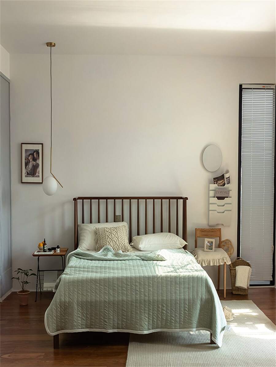 1pc Solid Color Quilt, Modern Fabric Quilt For Home - Multicolor - View 1