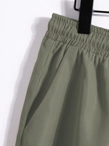 Manfinity RSRT 男士幾何印花襯衫和腰部抽繩短褲不帶T恤 - 彩色 - 查看 6