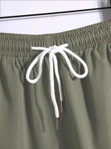 Manfinity RSRT 男士幾何印花襯衫和腰部抽繩短褲不帶T恤 - 彩色 - 查看 7