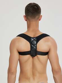 1pc Adjustable Sports Back Support Band - Black - View 2