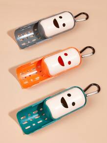 1 pieza Dispensador de bolsas para caca de mascotas de sonrisa al azar - Multicolor - Ver 2