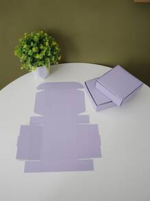 12件纸质礼品盒，紫色派对礼品包装盒 - 紫色 - 查看 3