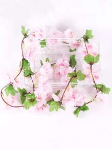 1入組塑料人造花藤現代家用人造花藤 - 淺粉色 - 查看 1