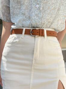 DAZY Letter Buckle Belt Casual