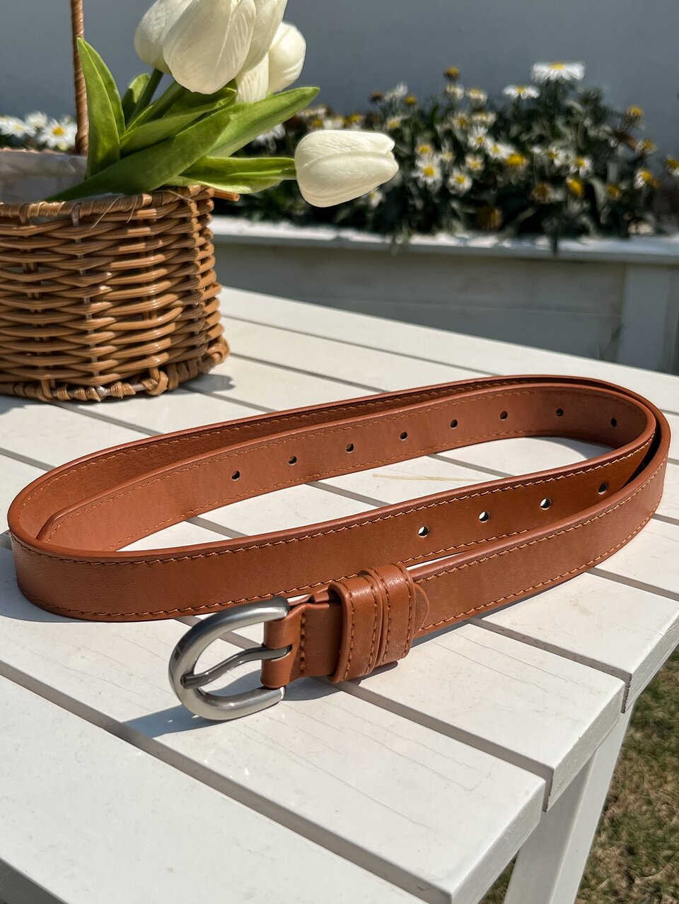 Letter Buckle Belt Casual