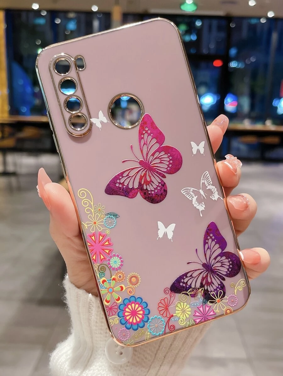 Ốp điện thoại họa tiết bướm, tương thích với iPhone 15/15Plus/15Pro/15Promax, phiên bản quốc tế, không phải phiên bản nội địa. - Nhiều màu - Xem 1