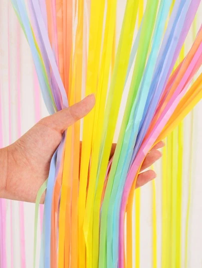 kumozawa ستارة شراري 1 قطعة، ستارة شراري لون الكتلة الحديثة من البولي إيثيلين للاحتفالات والأعياد