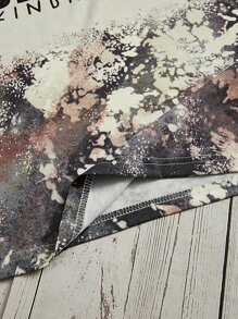 SHEIN LUNE Áo thun nữ Slogan Giải trí - Nhiều màu - Xem 7