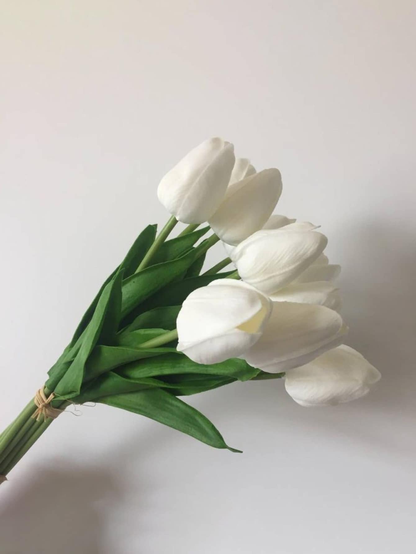 1pc Or 6pcs/Set Romantic And Warm Festival Gift Realistic Tulip Bouquet Easter - White - View 1