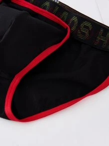 Đàn ông thư băng đồ lót gợi cảm ngắn gọn - màu đen - Xem 6