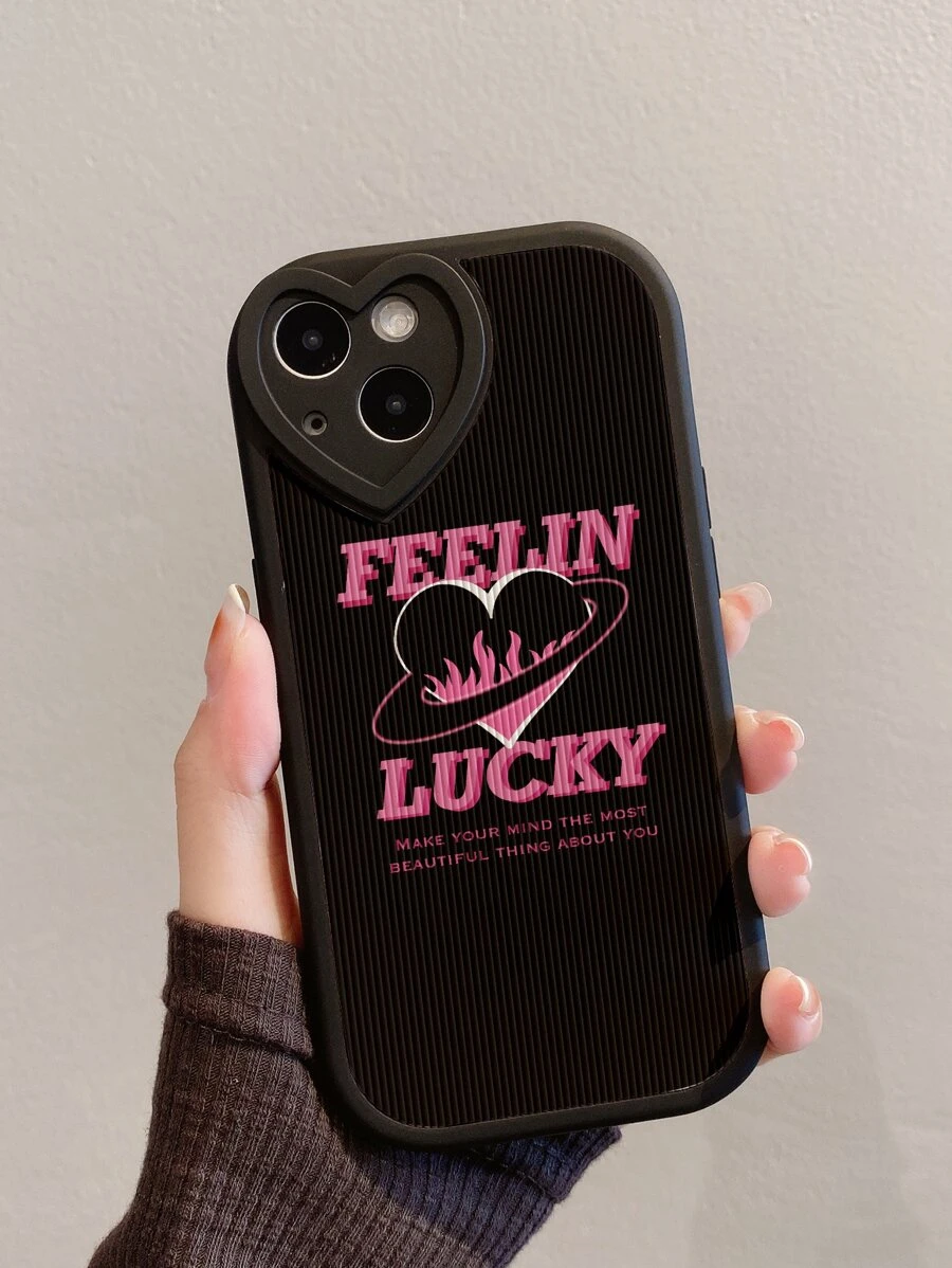 Funda para móvil con estampado de letra - Multicolor - Ver 1