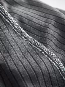 1 pieza Funda para silla curva de terciopelo de maíz elástica, unicolor minimalista, desmontable y lavable para todas las estaciones - Gris Oscuro - Ver 7