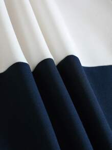 INAWLY Sudadera con cremallera de cuarto, manga larga, con diseño de bloque de color y gráfico de letra, hombros caídos