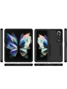 Étui de téléphone pour le jour du père, style minimaliste unicolore, résistant aux chocs et compatible avec Galaxy S24U/A05/A35/A15/A25/A24/S23FE/A12345/12345 Series/ Compatible avec les séries Apple 14ProMax/15/13/12/11/7/8/XSMaxR/ Compatible avec Moto G5G2022/G Stylus/G Play/ Série Power - Noir - Voir 2