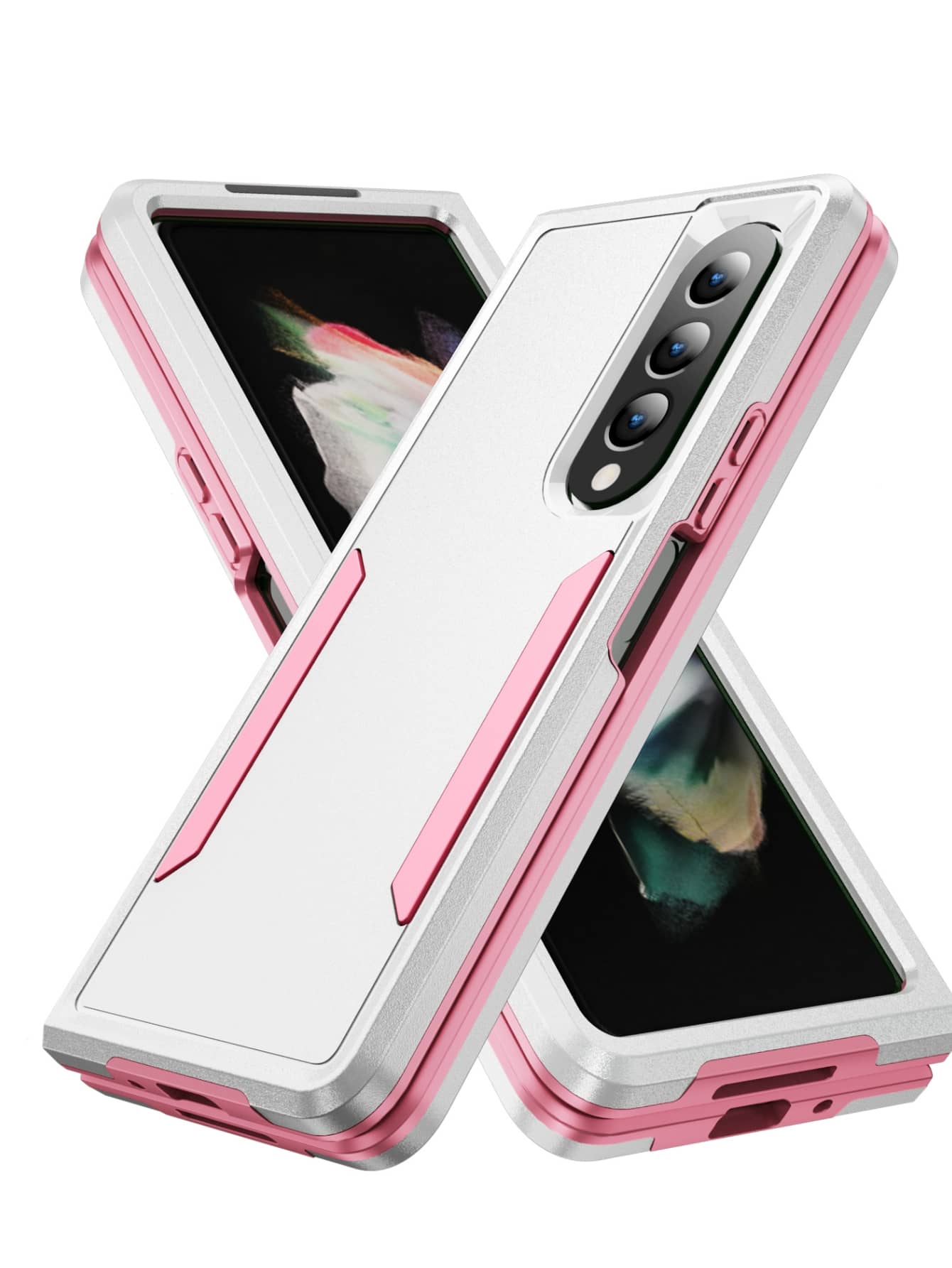 适用于 16 Explorer 情侣手机壳,高级防震纯色简约风格 - 兼容 Galaxy S24u/A05/A35/A15/A25/A24/S23fe/A12345/12345 系列/兼容 14 Pro Max/15/13/12/11/7/8/Xs Max R 系列/兼容 MOTO G5G 2022/G Stylus/G Play/Power 系列手机壳,防水防摔防刮,国际版,非国内版 - 白色 - 查看 1