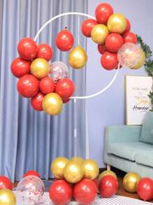 1入組塑料氣球架派對用極簡主義白色氣球架 - 白色 - 查看 7