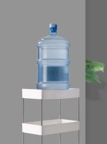 1pc Plastic Storage Rack, Modern Multi-layer Kitchen Storage Rack For Kitchen - White - View 3