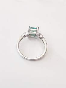 Cubic Zirconia Decor Ring - Multicolor - View 2