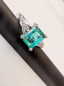 Cubic Zirconia Decor Ring - Multicolor - View 3