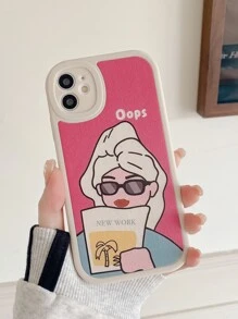 Cartoon Graphic Phone Case - Multicolor - View 1