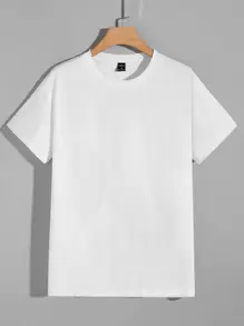 Manfinity RebelGame 男士標語圖案T恤 - 白色 - 查看 2