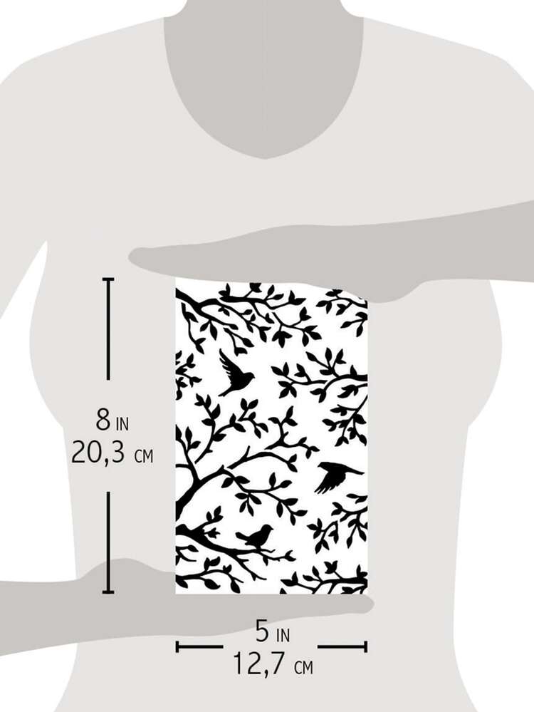 18 Stencil Per Pittura Fiori E Piante, Modelli Riutilizzabili In PET 7,6x15 Cm, Per Fai Da Te, Biglietti, Decorazioni Pareti - copertina