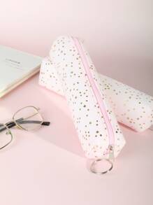 1入組星星圖案筆袋 - 粉色 - 查看 1