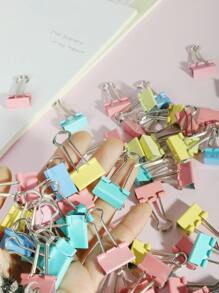 15入組混色裝訂夾