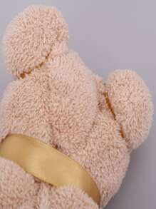 Toalla de mano con diseño de oso de 1 pieza, toalla de cara de agua absorbente Simple para regalo - Rosa - Ver 15