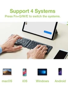 迷你可折疊鍵盤 - 黑色 - 查看 6