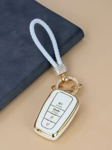 1set Car Key Case & Keychain Compatible With Toyota - Multicolor - View 4