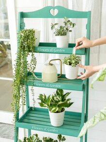 1pc Iron Plant Container, Modern White Hanging Plant Container For Garden - White - View 2