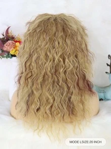 1入組中等卷角色扮演合成假髮和1入組假髮帽 - 彩色 - 查看 2