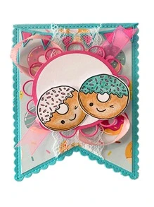 1入組高錳鋼切割模具極簡主義幾何設計蝕刻模板工藝模具適合DIY - 銀色 - 查看 3