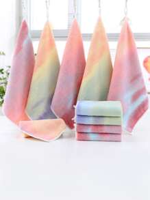 1 cái Khăn mặt màu Gradient, Khăn mặt Polyester hiện đại cho gia đình - Nhiều màu - Xem 1