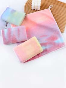 1 cái Khăn mặt màu Gradient, Khăn mặt Polyester hiện đại cho gia đình - Nhiều màu - Xem 2