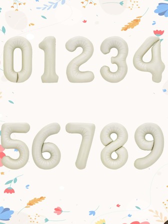 1 个 PE 气球，现代字母设计装饰气球，适合派对、圣诞节