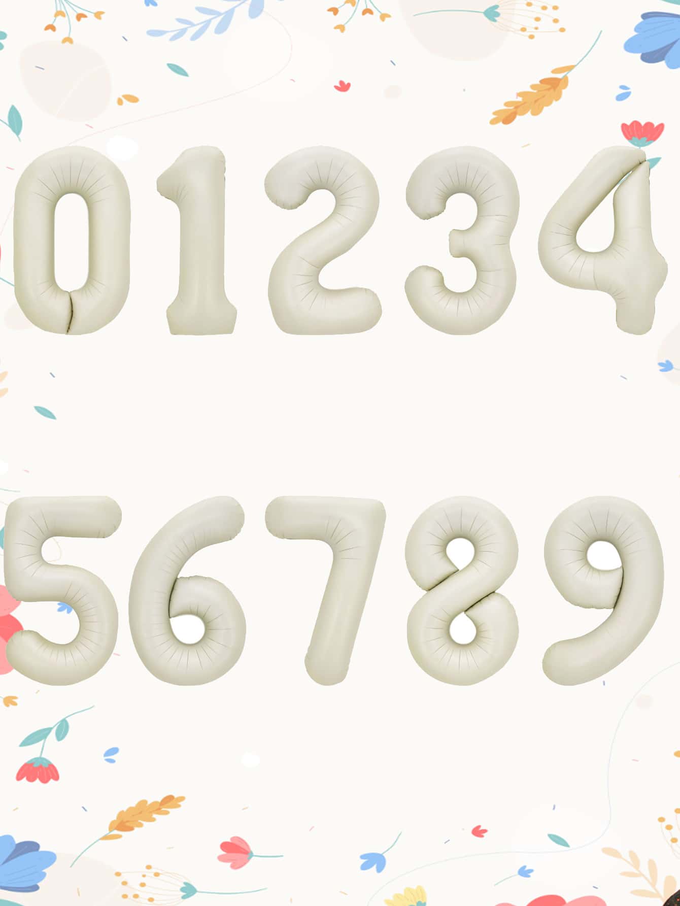 1 个 PE 气球，现代字母设计装饰气球，适合派对、圣诞节 - 白色 - 查看 1