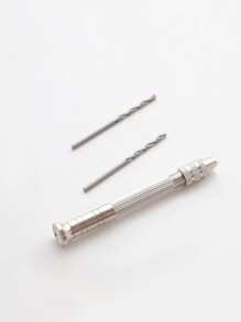 11 piezas/set de Mini taladro manual de hierro, Mini perforador portátil Simple para el hogar - Plateado - Ver 3