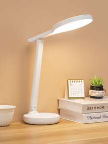 1 pieza de luz de escritorio de plástico, lámpara de escritorio LED ajustable blanca para el hogar - Blanco - Ver 7