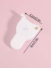 1ชิ้น ไม้บรรทัดอ่อนแบบทึบ,ไม้บรรทัด - สีขาว - ดู 5