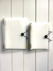 1pc Clear Cover Loose-leaf Notebook - Multicolor - View 4