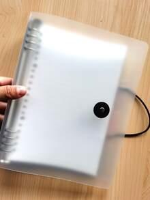 1pc Clear Cover Loose-leaf Notebook - Multicolor - View 6