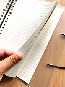 1pc Clear Cover Loose-leaf Notebook - Multicolor - View 7
