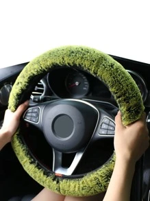 Sang trọng Màu xanh lá Nắp vô lăng ô tô - màu xanh lá - Xem 1